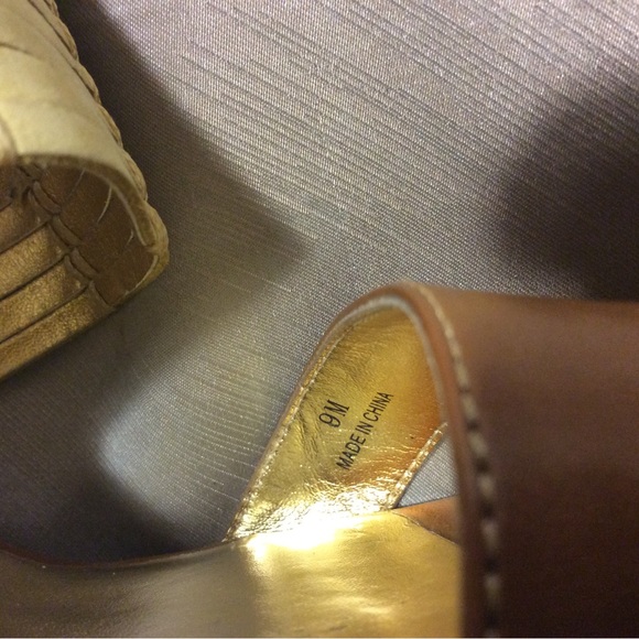 Charles by Charles David Rust Woven Platform High Heel Sandals Sz.8 - Picture 7 of 11